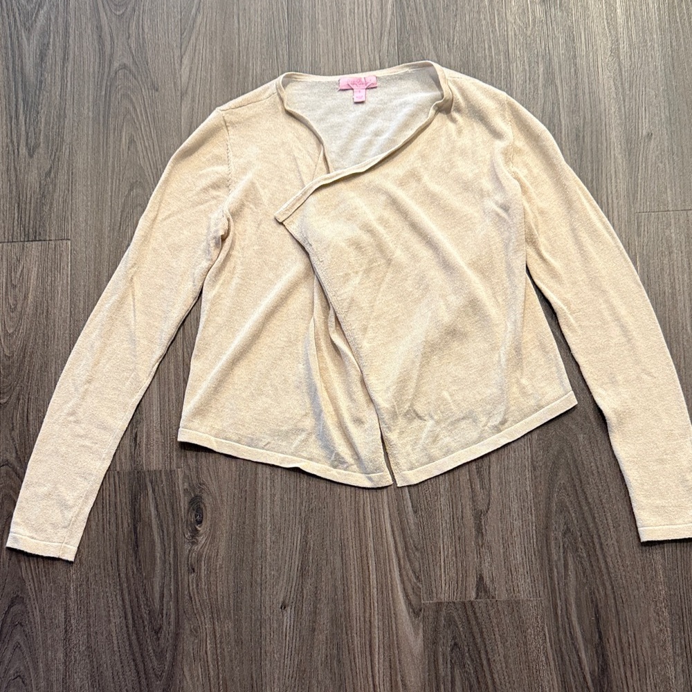 Lilly Pulitzer Women's Gold Cardigan